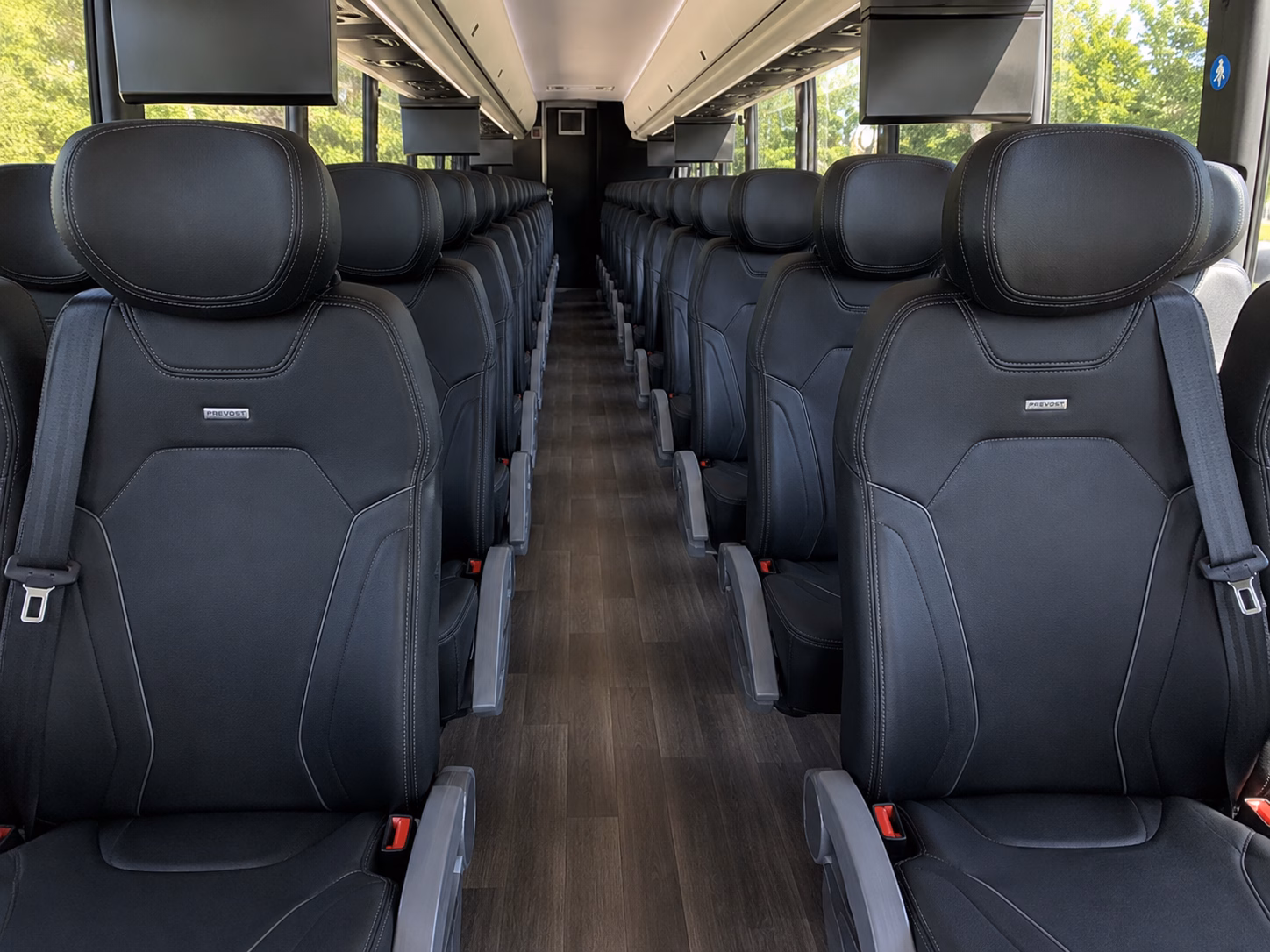 buses for bridal party pickup and ceremony transportation in elizabeth