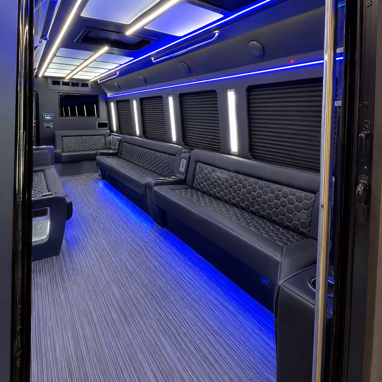 elizabeth party bus rental interior