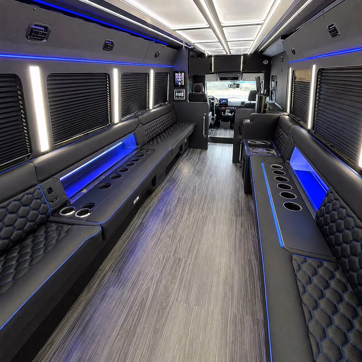 elizabeth wedding party bus rental